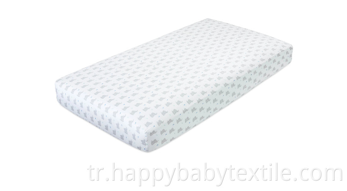 Bebek pamuklu muslin beşik sayfası Baby Cotton Muslin Crib Sheet